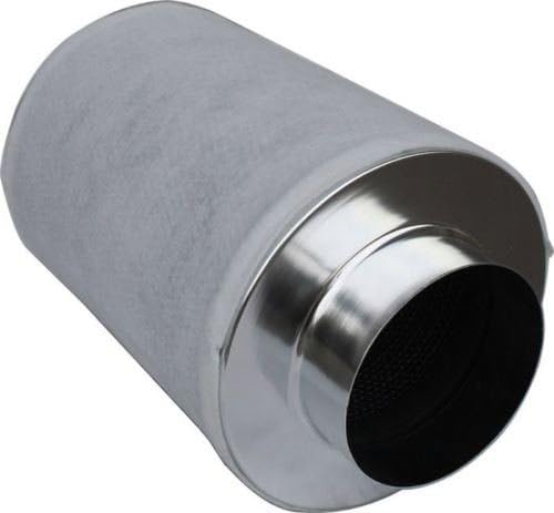 4" Inch Air Carbon Filter Inline Fan Scrubber Virgin Charcoal Odor Control HPS