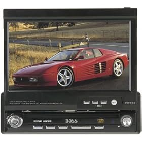 Boss Audio BV9960 In-Dash DVD/MP3/CD Receiver with Motorized Flip-Out 7-Inch TouchScreen Monitor
