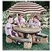 Naturally Playful Picnic Table with Umbrella