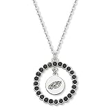 NFL Philadelphia Eagles Necklace - Black Crystal Wreath