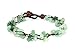Mary Grace Design MGD, Green Aventurine Color Bead Anklet. Beautiful 26 Centimeters Handmade Stone Anklet Made from wax cord. Fashion Jewelry for Women, Teens and Girls., JB-0124A