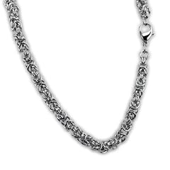 K�nigs-Halskette aus Edelstahl, hochgl�nzend poliert 45 cm von International Connection