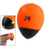 Como Fish Fishing Orange Black Oval Plastic Floating Bobber