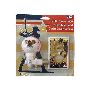 Pittsburgh Pirates MLB Nightlight and Outlet Cover Combo