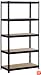 Edsal UR185L-BLK Black Steel Heavy Duty 5-Shelf Shelving Unit, 4000lbs Capacity, 36