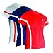 Kookaburra V Style Womens Hockey Playing Shirt (Small White/Red)
