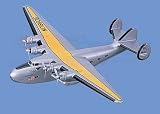 Boeing 314 "Dixie Clipper",&nbsp; Pan American Aircraft Model Mahogany Display Model / Toy. Scale: 1/90