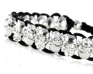 Amazon com Chrome Skull Bracelet Adjustable for Any Size 5 Inches and Up Very Cool Trendy Bracelet for Men Women Teens Boys and Girls In Gift Box Jewelry from amazon.com