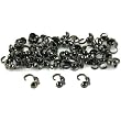 50 Clamshell Bead Tips Jewelry Beading Gun Metal Plated
