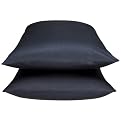 Home 300-Thread-Count Deep Pocket Pillowcaset Set - Ebony