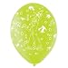 BEN 10 PACK OF 6 Latex Helium Quality Balloons 2 Red 2 Green 2 Yellow
