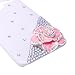 Mavis's Diary for Motorala Moto X Phone 3D Handmade Crystal Flower Bling Diamond Design Hard Cover White Case with Soft Clean Cloth - Pink