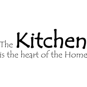 The Kitchen is the Heart of the Home Vinyl Wall Art Decal The Kitchen is the Heart of the Home Vinyl Wall Art Decal