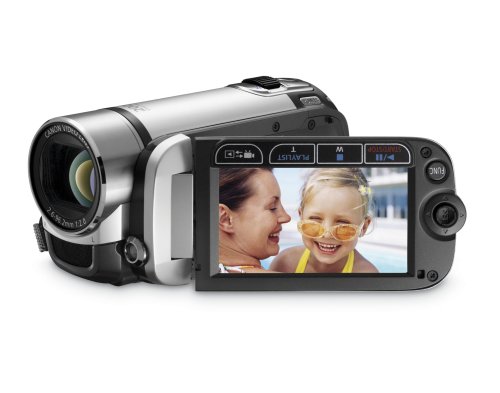 Canon FS200 Flash Memory Camcorder with 37x Optical Zoom (Misty Silver)