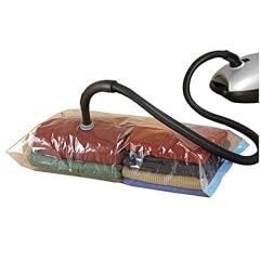 WENKO 3792720100 Vakuum Aufbewahrungssystem - 2er Set, bis zu 75% Platzersparnis, Kunststoff, je 90 x 56 cm, transparent