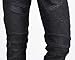 KooL J Mens Panel Biker Zippers Vintage Cotton Stretchy Denim Slim Straight Jeans