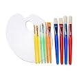 Darice 10-Piece Brush Assortment with Palette
