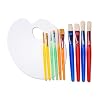 Darice 10-Piece Brush Assortment with Palette