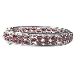 Bracelet Silver Link Amethyst Gemstone Dia 2 Inches