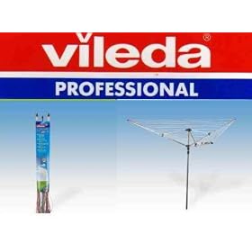 VILEDA 3 ARM ROTARY AIRER DRYER CLOTHES 40 METER WASHING LINE