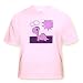 Cute Baby Purple Dinosaur Scene - Adult Light-Pink-T-Shirt 5XL