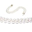 Double Strand 7-7.5 Inches 5.5-6mm White Freshwater Cultured Pearl Bracelet