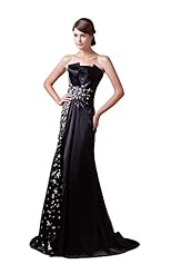 Strapless Silk Backless Evening Dress 