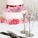 Wedding Diamond Champagne Glasess Set of 2 Bride & Groom Sparkle Toasting Flutes