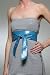 Julie K Bridget Obi Leather Belt in Lagoon (Blue)