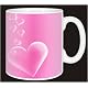 Pink hearts valentine gift coffee mug
