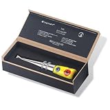 Legnoart BOUQUET Bottle Stopper with Venetian Bead, Yellow, Designed by Enrico Albertini