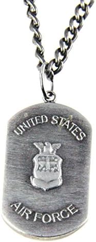 6030154 US United States Air Force Necklace Medallion Armed Services Dogtag Dog Tag