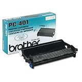 BROTHER Pc401 Thermal Print Cartridge Ribbon Black For Plain Paper Fax Ppf-560/Mfc660mc/Others