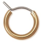 Nickel Free Blomdahl Golden Titanium Hoop, 13.5 mm