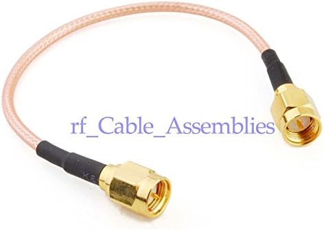 SMA male to SMA male PATCH LEAD RF Pigtail Coaxial Cable Assemblies RG316 30cm Ships from USA