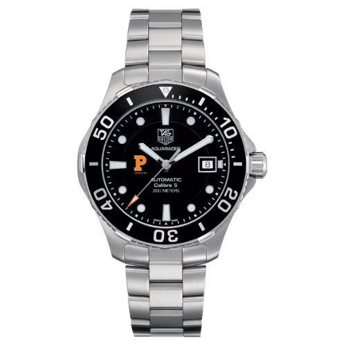 Princeton Mens TAG Heuer Automatic Aquaracer with Black Bezel