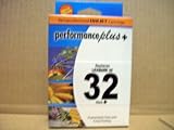 Genuine IJR Performance Plus Remanufactured Lexmark 32 18C0032 High Yield Black P4350 in pictured blue and orange retail box.