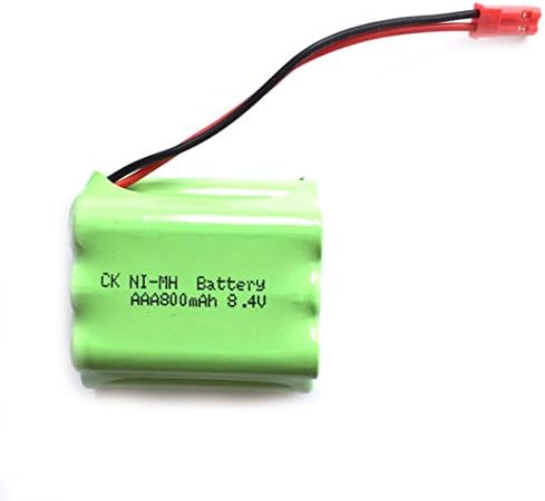 SAIGE Durable Double-deck 8.4V 800mAh 7x AAA Ni-MH RC Rechargeable Battery Pack for Helicopter Robot Car Toys w/ JST Plug