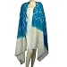 Gift for Mom Tie Dye Wool Shawl 80 x 35 inches
