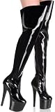 SKY-3010, Thigh-High Boot With Full Inner Side Zipper & 6 3/4 Inch Heel.