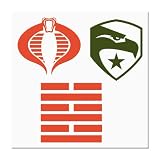 Gi Joe Tattoo Set