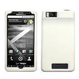 Transparent White Silicone Case / Skin / Cover for Motorola Droid X / MB810 ....