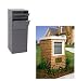 dVault Mailboxes Locking Mailbox and Package Delivery Vault- DVCS0015-2, Gray