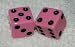 Pink Opaque Dice Pair