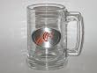 CINCINNATI BENGALS 15 ounce GLASS TANKARD MUG with Pewter Logo