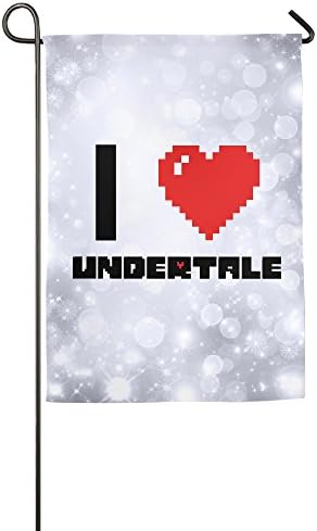 Bro-Custom I Love Undertale Decorative Garden Home Flag Bar Flag 18*27inch