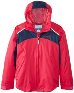 Columbia Girls 7-16 Wet Reflect Jacket, Bright Rose, Medium