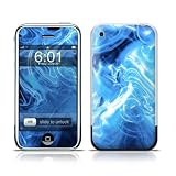 Blue Quantum Waves Design Protective Skin Decal Sticker for Apple iPhone (2G)1st Generation