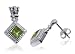 Peridot Sterling Silver 0.75" Stud Post Earrings