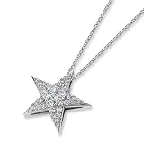 Search : Endless Diamond 14K White Gold Diamond Star Pendant